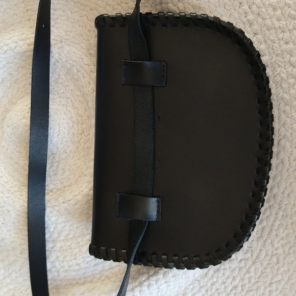 Madewell The Whipstitch Belt Bag In Black Leather Gold Hardware - Picture 3 of 15